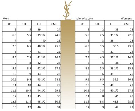 does ysl run small|ysl yst laurent size chart.